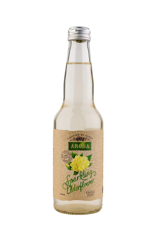 Aroha Sparkling Elderflower 12 x 330mls