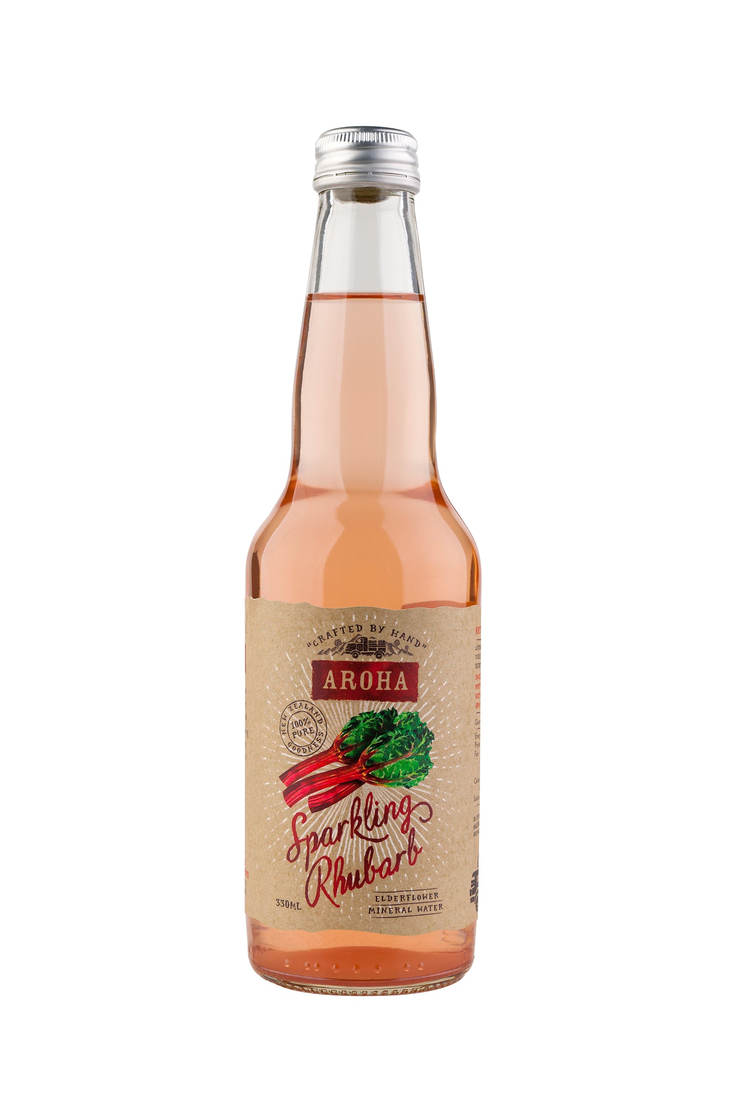 Aroha Sparkling Rhubarb 12 x 330mls